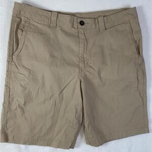 Magellan Shorts Mens 35W Khaki Chino Stretch Pockets Outdoor Casual Shorts EUC